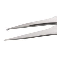 エスコ 1.1 x120mm/SM109 精密ピンセット(ステンレス) EA595HC-7 1セット(2本)（直送品）