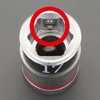 エスコ 1/2”DRx18mm ソケット(ホールド機能付) EA617AM-318A 1セット(4個)（直送品）