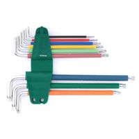 エスコ T10ーT50 9本組[Bore Torx]キーレンチ EA683E-3 1セット(2セット)（直送品）