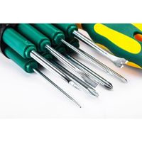 エスコ 10本組 ドライバーセット(差替式) EA683SG-10 1セット(2セット)（直送品）