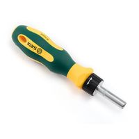 エスコ 1/4” ドライバーハンドル(ラチェット式) EA683W-1 1セット(3本)（直送品）