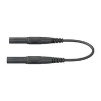 エスコ 1500mm テストリード 黒 EA707NC-741 1セット(4個)（直送品）