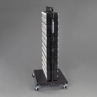 エスコ 690x560x1460mm/8列12段 マルチストールカート/両面 EA957FL-14 1台（直送品）