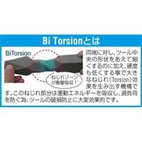 エスコ 6本組 [pozidriv， ー]ドライバービット(ダイヤ付) EA611AJ-46 1セット(2セット)（直送品）