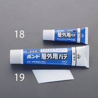エスコ 120ml 屋外用パテ(白色) EA934AE-19 1セット(6本)（直送品）