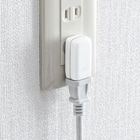 エスコ 125V/15A コンセントアダプター(2P/タテ型) EA940BA-81 1セット(7パック)（直送品）