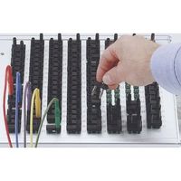 エスコ φ4mmx11mm ジャンパプラグ(黒) EA940DP-421 1セット(5個)（直送品）