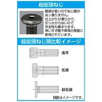 エスコ M 4x12六角穴付ボルト(超低頭/小径/ステンレス/2本 EA949JK-412 1セット(7袋)（直送品）