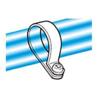 エスコ ケーブルクランプ(金属・X線検出用/20個) EA947FA-135 1セット(4袋)（直送品）