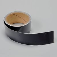 エスコ 20mmx 1m 反射テープ(ブラック) EA983GA-61 1セット(10巻)（直送品）