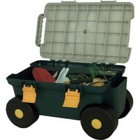 谷村実業 TASSCOM 回転腰掛け盤付き ガーデニングカート TAN-736 1台(1個) 533-3446（直送品）