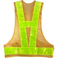勝星産業 勝星 サイズ切替式安全ベスト イエロー×イエロー KA-460 1セット(10枚) 572-2597（直送品）