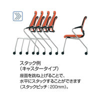 【設置込】コクヨ サテリテ 会議イス 肘付 メッキ脚 ナイロンキャスター グラスグリーン CK-M791CKAV3-W 1脚（直送品）