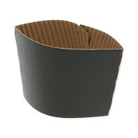 シモジマ 紙コップ ヘイコーペーパーカップスリーブ8オンス用 ブラック 4901755016123 1セット(1袋(100個)×10)