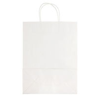 シモジマ 手提げ紙袋 スムースバッグ 34ー15.5 白無地 4901755337181 1箱(25枚入/袋×8袋)（直送品）