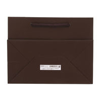 シモジマ 手提げ紙袋 ブライトバッグ 23ー12 チョコブラウン(MT) 4901755569568 1箱(10枚入/袋×5袋)（直送品）