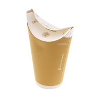 シモジマ 紙コップ バタフライカップ 20オンスホットシングルクラフト 4901755675450 1箱(35個入/袋×20袋)（直送品）