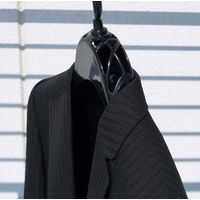 シンコハンガー 衣類ハンガー F-Fit ウォッシャブルスーツ用ハンガー ブラック 15330 1本