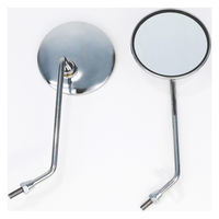 ALBA バックミラー/丸型メッキ 8mm 逆ネジ /左右セット(ビーノ等) 101-017 1箱（直送品）