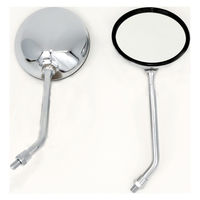 ALBA バックミラー/丸型メッキ /左右セット 正ネジ10mm 101-031 1箱（直送品）