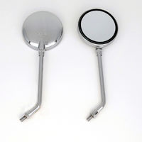 ALBA バックミラー/Z2タイプ 丸型 /左右セット 逆ネジ10mm ロングステー 101-030 1箱（直送品）