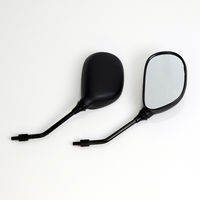 ALBA バックミラー/スクーター用楕円/ 正ネジ8mm 左右セット 101-001 1箱（直送品）