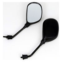 ALBA バックミラー/スクーター用楕円/ 逆ネジ8mm 左右セット(Eマーク取得) 101-012 1箱（直送品）