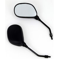 ALBA バックミラー/スクーター用楕円/ 正ネジ8mm 左2本セット 101-005 1箱（直送品）