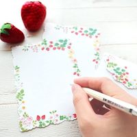 包む ミニレターセット ストロベリー TL038 1個