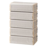 ティッシュペーパー未晒しパルプ ソフトパックティッシュ 200W 1箱（16セット） エイトワン　アスクルオリジナル オリジナル