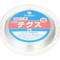 TOHO(トーホー) テグス 太さ約0.29mm×約20m巻 強 3号 スキ 6-11-13 1セット(5パック)