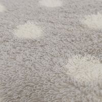 林 やわらかフェイスタオル クリーミードット グレー FO411129 1枚