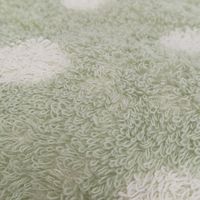 林 やわらかフェイスタオル クリーミードット グリーン FO411104 1枚