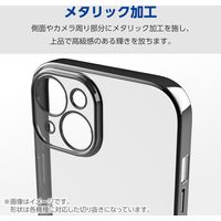 Galaxy S24 ケース ソフト カバー 衝撃吸収 極限設計 メタリックブラック PM-G241UCTMKBK エレコム 1個（直送品）