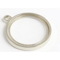 日本紐釦貿易 日本紐釦貿易(Nippon Chuko) ルーペレンズ単品 φ4cm シルバー 1個 SV4-S 1セット(5個)（直送品）