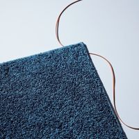 モリイコ ウォッシャブルシャギーラグ(ネイビー) 24191558 1個（直送品）