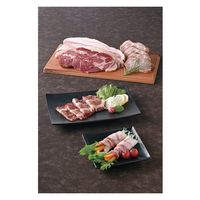 牛一 鹿児島県産黒豚生ハム・パンチェッタ(生ベーコン)・ローストポーク 24191645 1個（直送品）