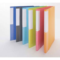 コクヨ クリヤーブック<POSITY> (固定式)A4縦20枚ポケット 橙 P3ラ-L20NYR 1セット(1冊×10)