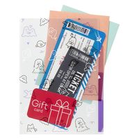 デザインフィル 3ポケットクリアホルダー A5 おばけ柄 35568006 1セット(1個×5)