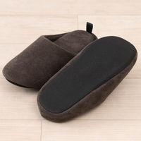 センコー SDS スムージィパイル スリッパ L:約24-26cm ブラック BBC231020 1足（直送品）