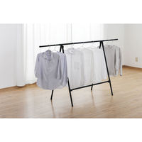 アイリスオーヤマ ふとん干しスタンドタイプ ワイド ブラック FSA-120SR 1台