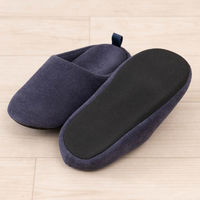 センコー SDS スムージィパイル スリッパ L:約24-26cm ネイビーブルー BBC231020 1足（直送品）