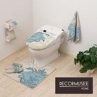 センコー DECORMUSEE サミーラ タオル 約34×80cm ブルー×グレー DM 151215 1枚（直送品）