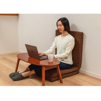 西川 ごろ寝マット 長座布団 三つ折り 高反発ウレタン コンパクト収納 休憩 レジャー 防災対策にも ブラウン 1枚