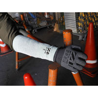 【耐切創腕カバー】ウィード 耐切創レベルC ショートタイプ 接触冷感付 ZI-1020 FREEサイズ 1双