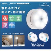 角度調整ライト 昼光色 充電式 乾電池 人感点灯 ホワイト YSN HX10LT-002WH 1個