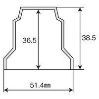 パーマンコーポレーション プラナットキャップ 33mm 8ヶ入 フロント リア 1213542000 1個（直送品）