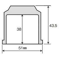 パーマンコーポレーション プラナットキャップ 41mm 8ヶ入 大型車用 赤色レンズ付 フロント 1213631000 1個（直送品）