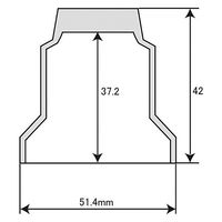 パーマンコーポレーション プラナットキャップ 33mm 8ヶ入 クリアレンズ付 フロント リア 1213512000 1個（直送品）
