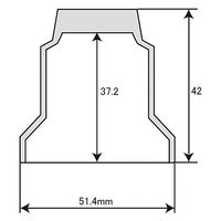 パーマンコーポレーション プラナットキャップ 33mm 8ヶ入 赤色レンズ付 フロント リア 1213515000 1個（直送品）